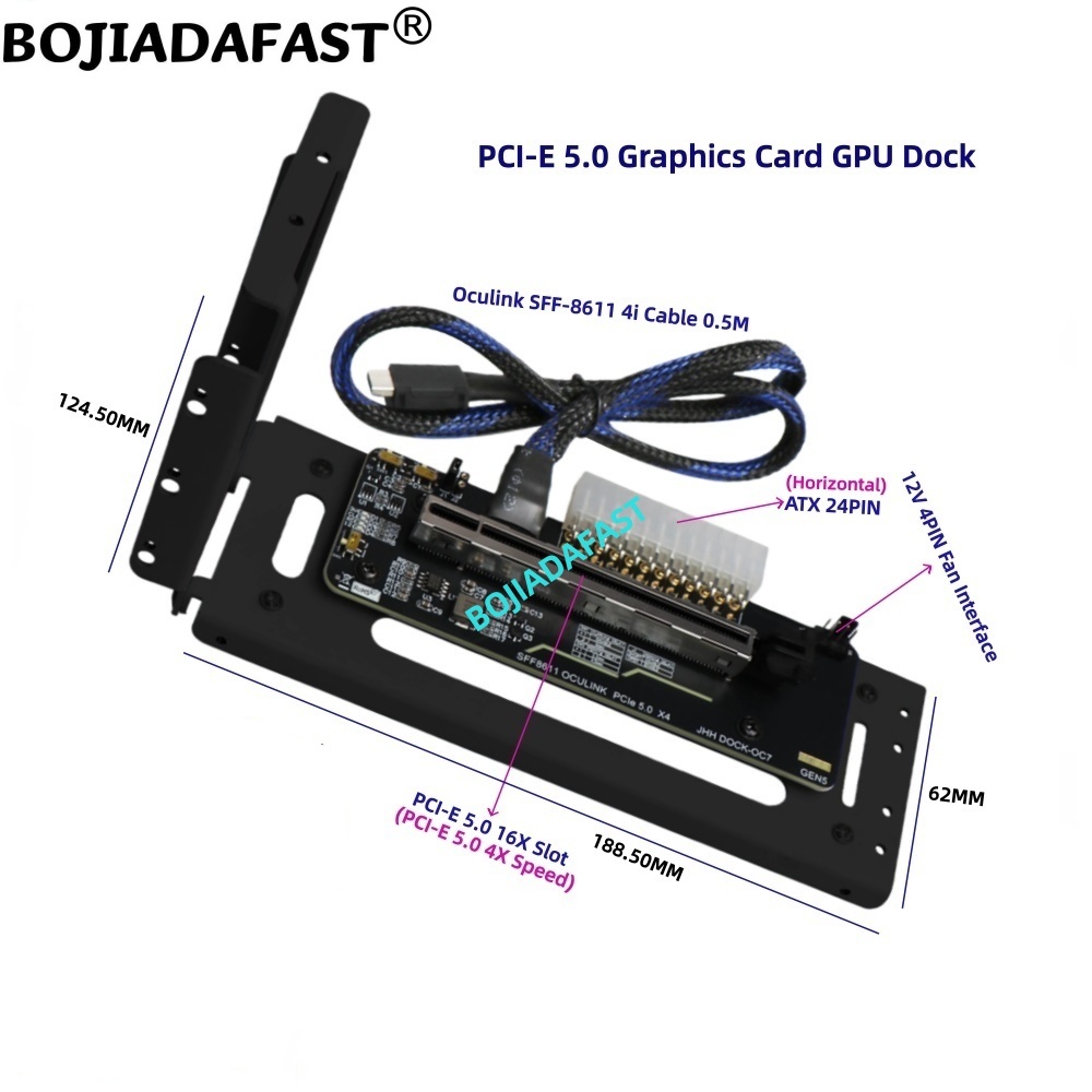 بطاقة رسومات خارجية PCI-E 5.0  - مراجعة Pcie 5.0 Gpu Riser Cable وسعره
