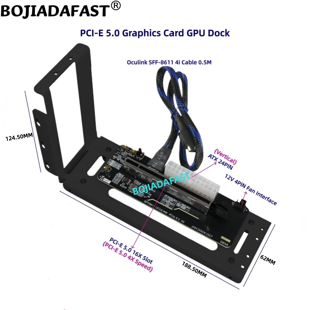 بطاقة رسومات خارجية PCI-E 5.0  - مراجعة Pcie 5.0 Gpu Riser Cable وسعره