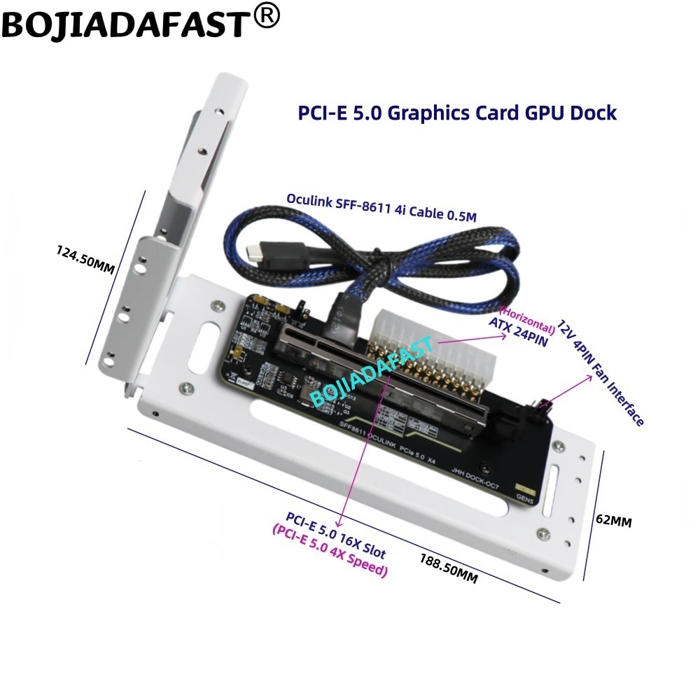 بطاقة رسومات خارجية PCI-E 5.0  - مراجعة Pcie 5.0 Gpu Riser Cable وسعره