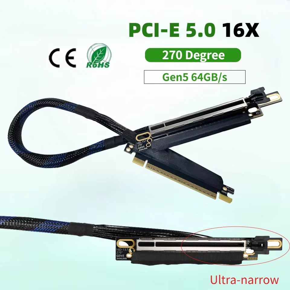 كابل تمديد بطاقة الرسومات PCIe - مراجعة Pcie 5.0 Gpu Riser Cable وسعره